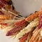 Glitzhome® 24" Fall Sorghum Wreath Includes a Black Metal Wreath Hanger